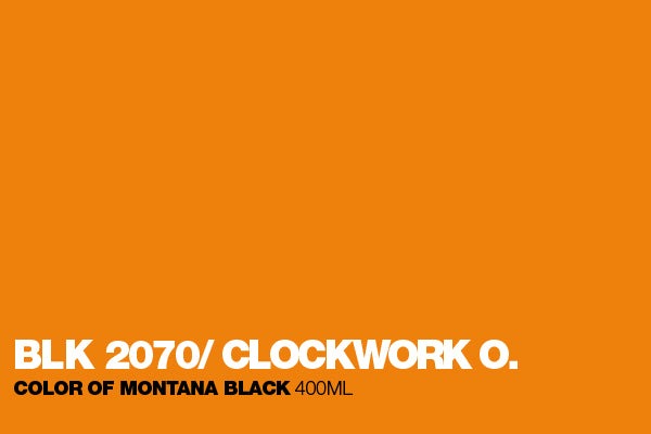 Montana Black - 2070 Clockwork Orange Spray Paints 400ml