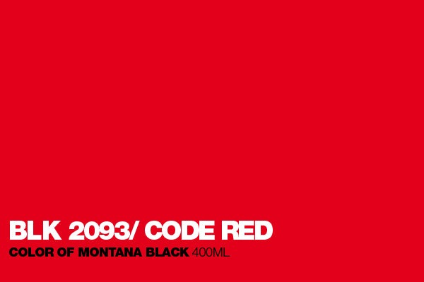Montana Black - 2093 Code Red Spray Paint 400ml