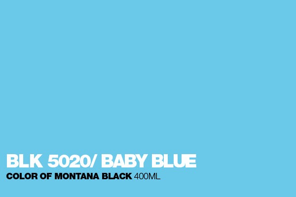 Montana Black - 5020 Baby Blue Spray Paint 400ml
