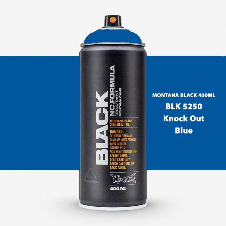 Montana Black - 5250 Knockout Blue Spray Paint 400ml
