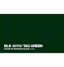 Montana Black - 6070 Tag Green Spray Paint 400ml