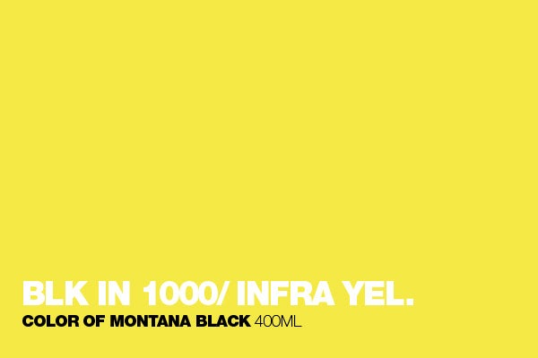 Montana Black - IN1000 Infra Yellow Spray Paint 400ml