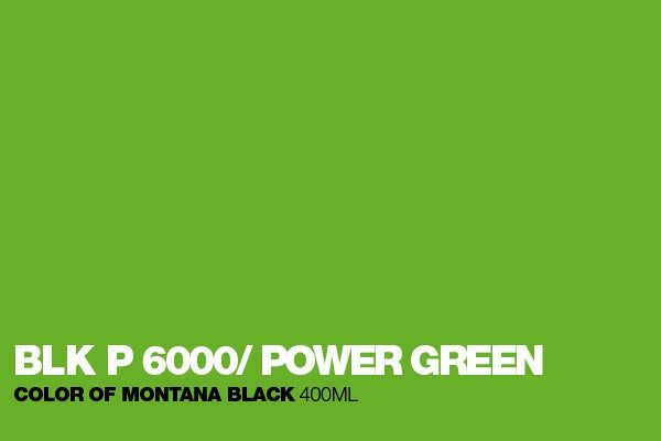 Montana Black - P6000 Power Green Spray Paint 400ml
