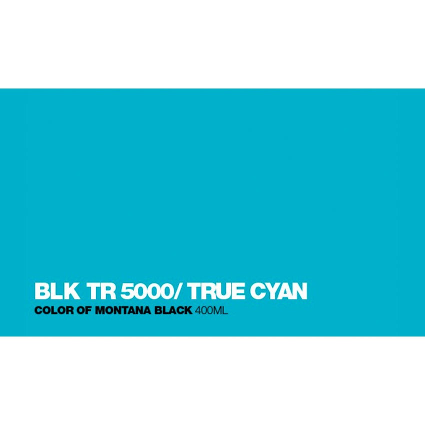 Montana Black - TR5000 True Cyan Spray Paint 400ml