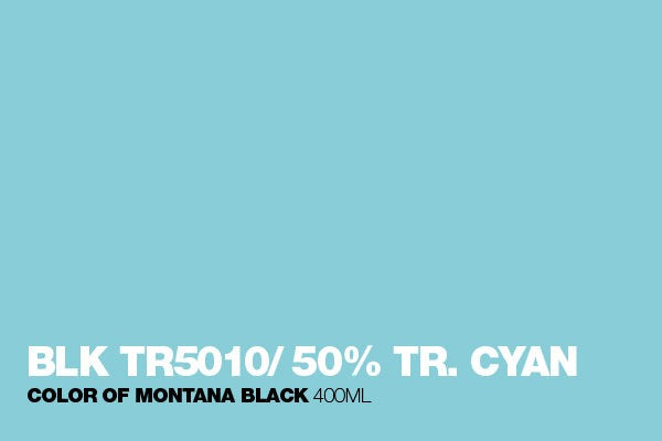 Montana Colors - TR5010 50% True Cyan Spray Paint 400ml