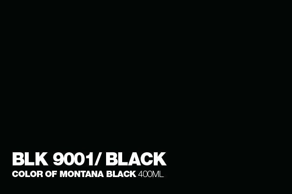 Montana Black - 9001 Black Spray Paint 400ml