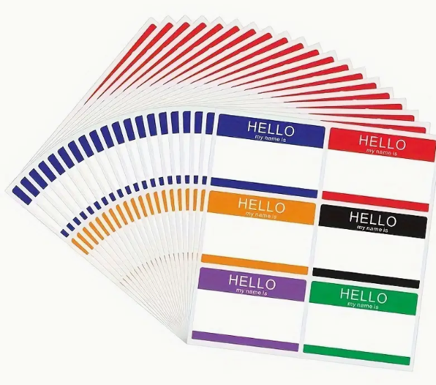 Stickers 60pcs. Hello May Name Is