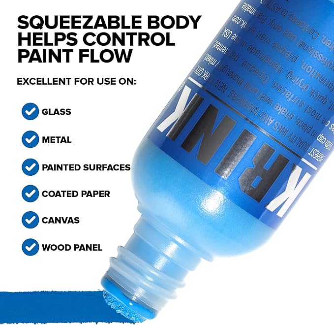 Krink K-60 Light Blue Squeezable Paint Marker 60ML