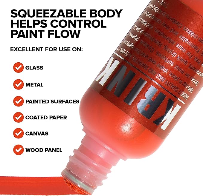 Krink K-60 Red Squeezable Paint Marker 60ML