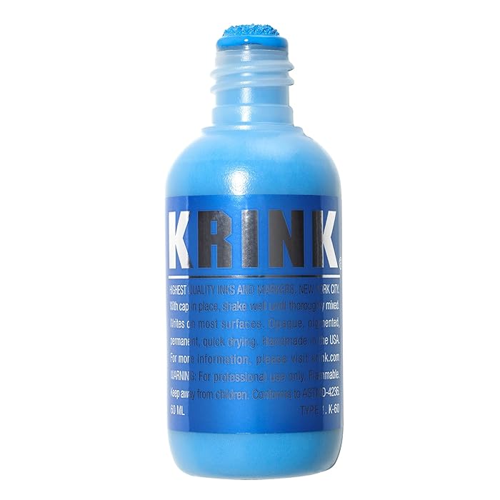 Krink K-60 Light Blue Squeezable Paint Marker  60ML