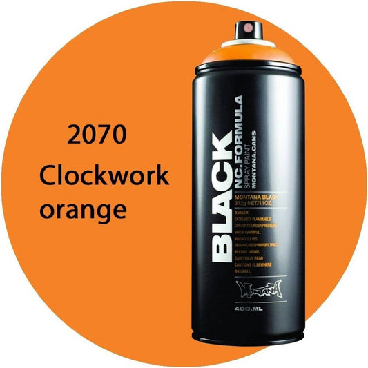 Montana Black - 2070 Clockwork Orange Spray Paints 400ml