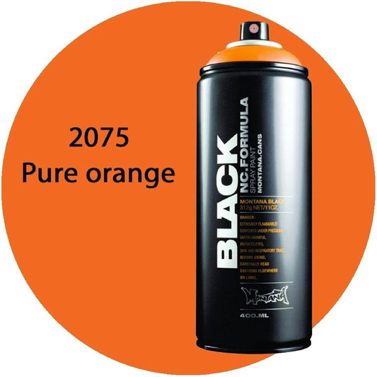 Montana Black - 2075 Pure Orange Spray Paint 400ml