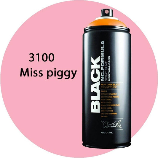 Montana Black - 3100 Miss Piggy Spray Paint 400ml