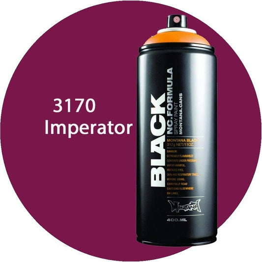 Montana Black - 3170 Imperator Spray Paint 400ml