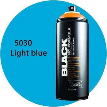 Montana Black - 5030 Light Blue  Spray Paint 400ml