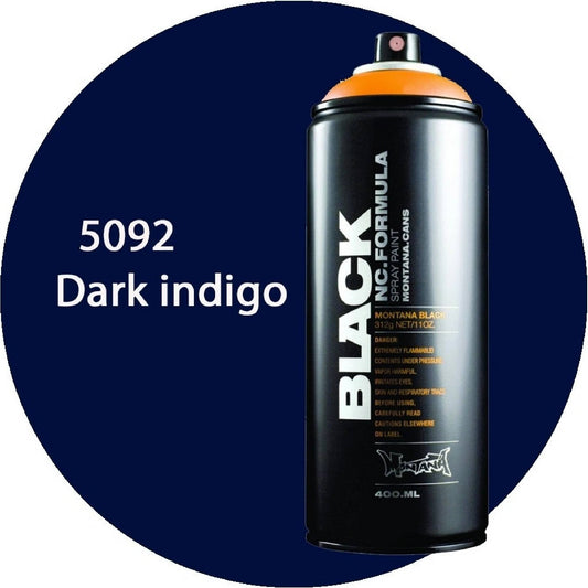 Montana Black - 5092 Dark Indigo Spray Paint 400ml
