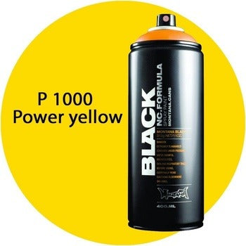 Montana Colors - P1000 Power Yellow Spray Paint  400ml