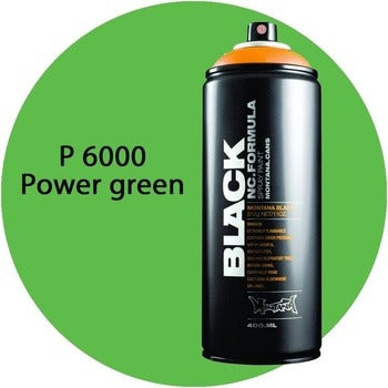 Montana Black - P6000 Power Green Spray Paint 400ml