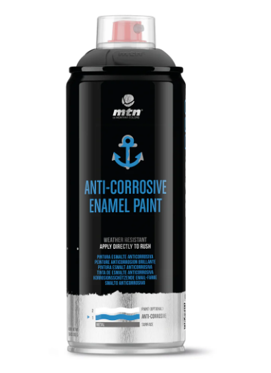 MTN PRO Anti-Corrosive Black Enamel Paint 400ml