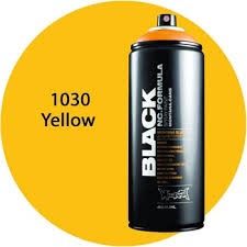 Montana Black - 1030 Yellow Spray Paint 400ml