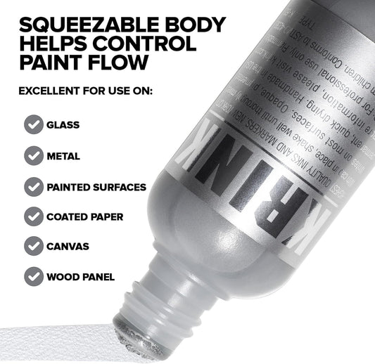 Krink K-60 Silver Squeezable Paint Marker 60ML