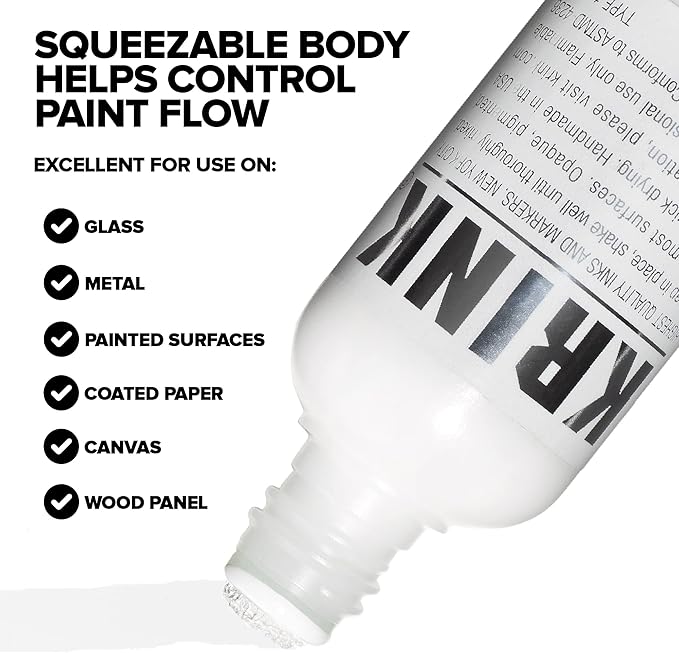 Krink K-60 White Squeezable Paint Marker 60ML