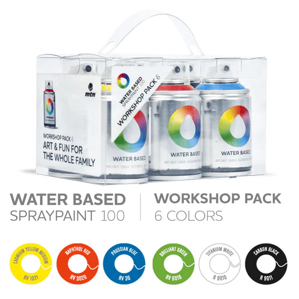 MTN Water Based 6 Set Spray Paint 100ml